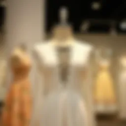 Elegant cut out lace up dress showcased on a mannequin