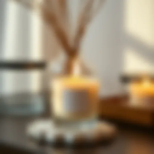 Elegant six ounce candle jar with a minimalist design