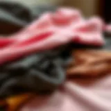 An elegant display of fabric swatches showcasing diverse textures