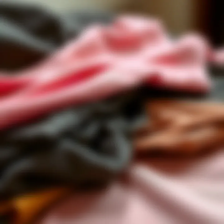 An elegant display of fabric swatches showcasing diverse textures