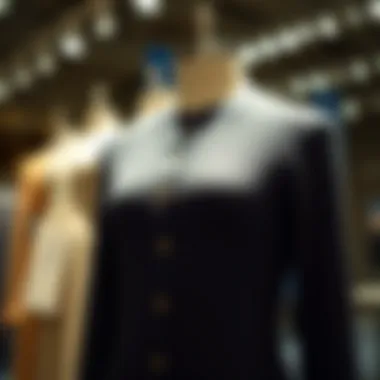 Elegant knit button front dress on display