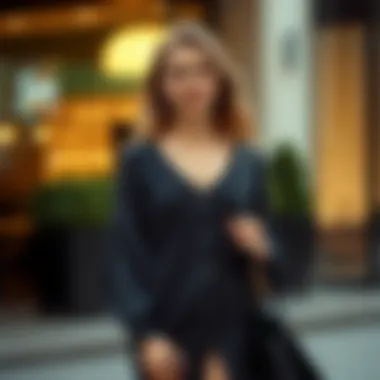 Stylish outfit combinations with knit button front dress