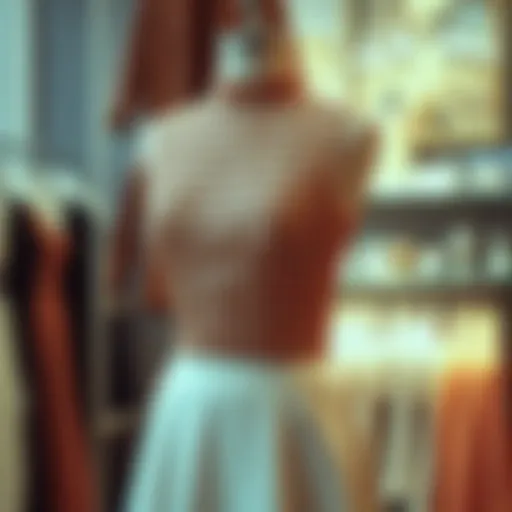 Elegant Display of Mock Neck Sequin Dress Elegant mock neck sequin dress displayed on a mannequin