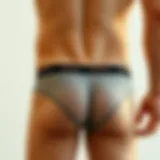 A stylish display of buttless underwear showcasing innovative designs
