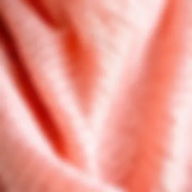 Close-up of the intricate fabric texture of a UV protection shawl