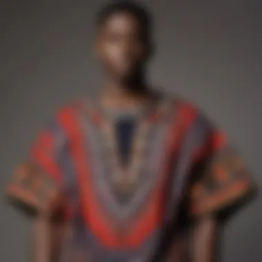 Modern styling of dashiki in contemporary fashion