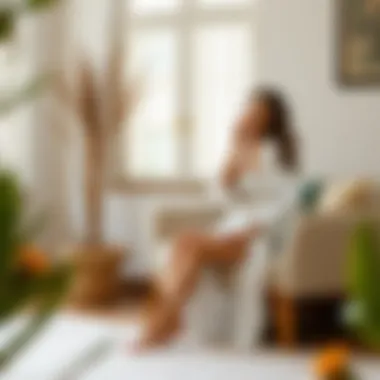 Seasonal styling tips with a slip and robe set