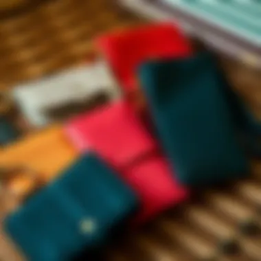 Wrist wallet pouch in various colors and styles