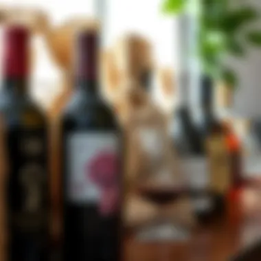 A collection of burlap wine bags showcasing various designs and styles