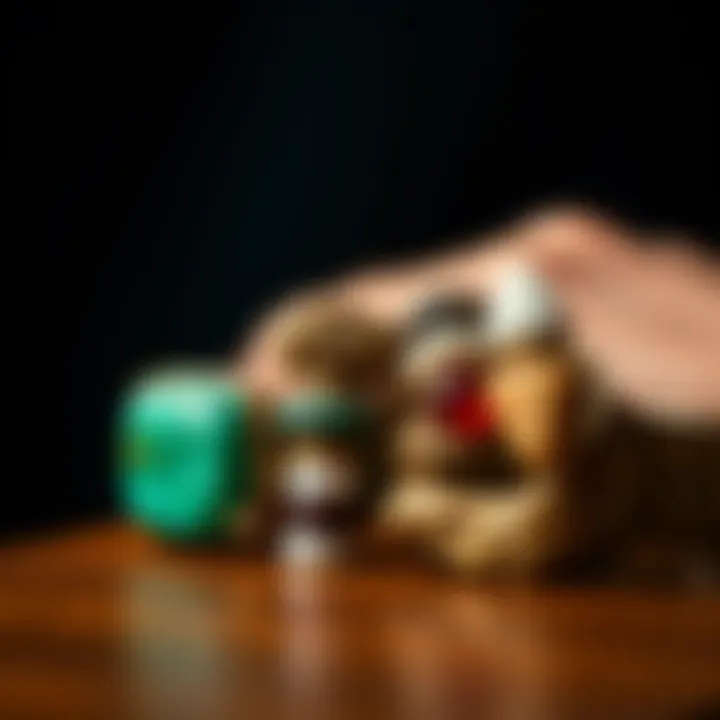 Different materials used in crafting ring holder bracelets