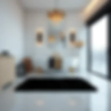 Luxurious Ambiance with Small Black Bath Rug Luxurious small black bath rug enhancing bathroom ambiance