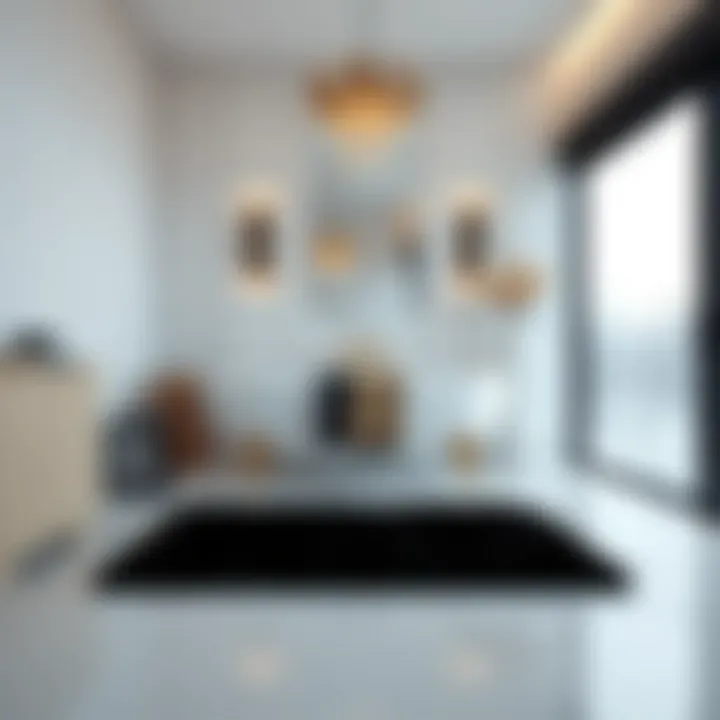 Luxurious Ambiance with Small Black Bath Rug Luxurious small black bath rug enhancing bathroom ambiance