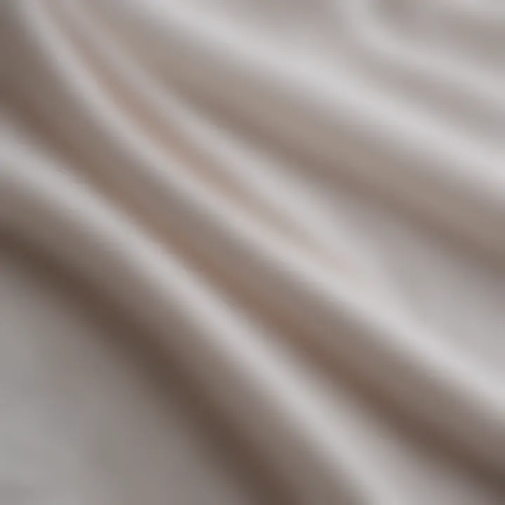 Close-up of the lightweight texture of voile fabric