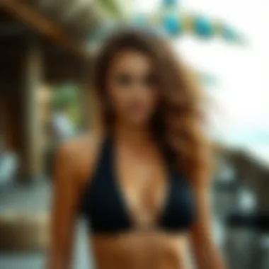 Notable Exploring the Versatility of Women's Black Halter Tankini Tops Notable Exploring the Versatility of Women's Black Halter Tankini Tops