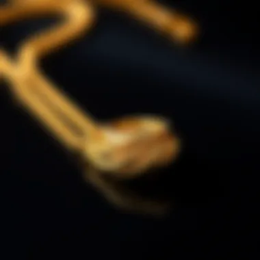 Elegant Xuping gold chain showcasing intricate design