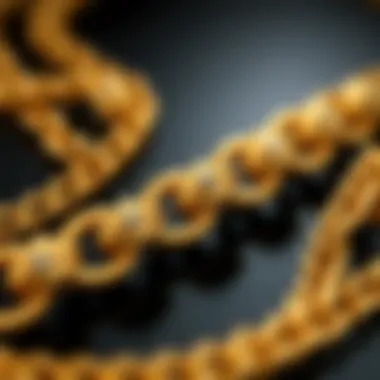 Close-up of high-quality craftsmanship in Xuping jewelry