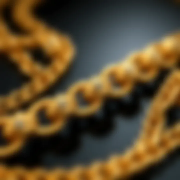 Close-up of high-quality craftsmanship in Xuping jewelry