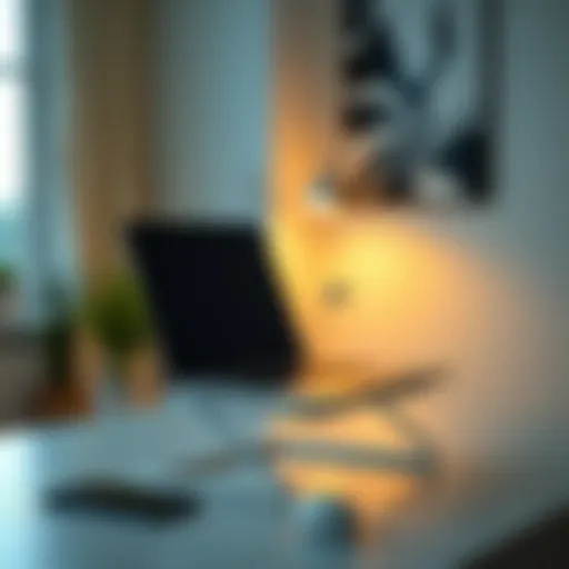 Aesthetic Appeal of Aluminum Stands Sleek aluminum laptop stand enhancing workspace aesthetics