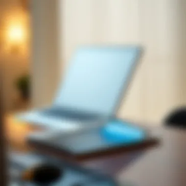 Innovative aluminum laptop stand showcasing modern design