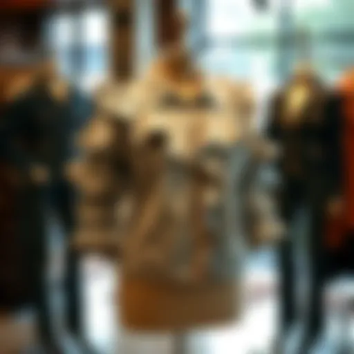 Stylish plus size ruffle denim jacket displayed on a mannequin