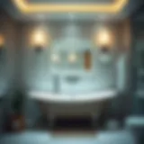 Waterproof adhesive hooks showcased in a bathroom setting