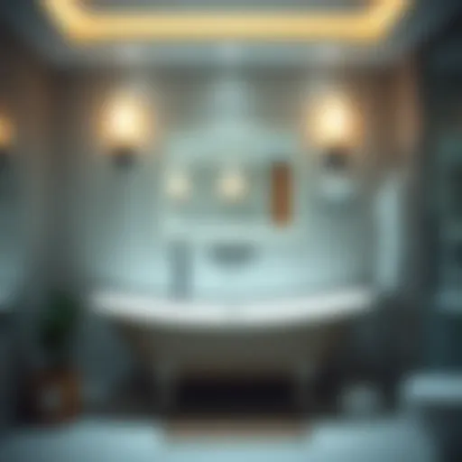 Waterproof adhesive hooks showcased in a bathroom setting