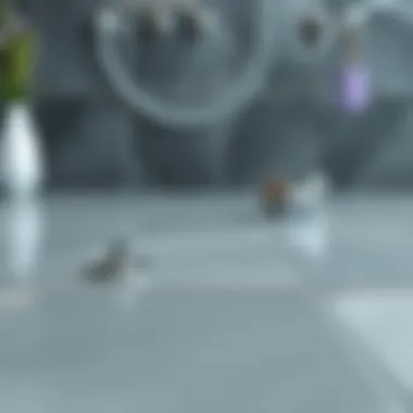 Installation of waterproof adhesive hooks on a tile surface