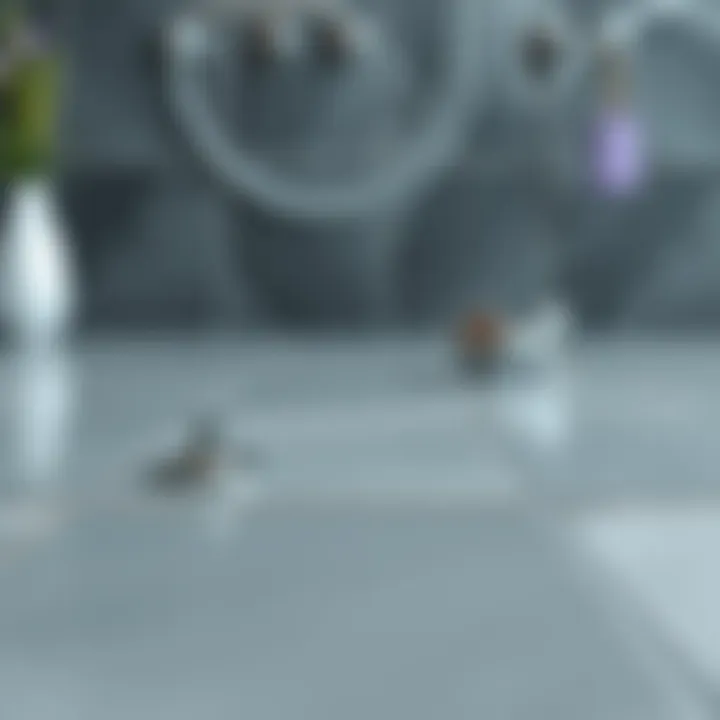 Installation of waterproof adhesive hooks on a tile surface