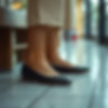 Diverse styling options for wide width ballet flats showcased