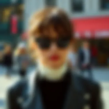 Integrating Glasses Holders into Fashion Fashionable integration of glasses holder into outfit