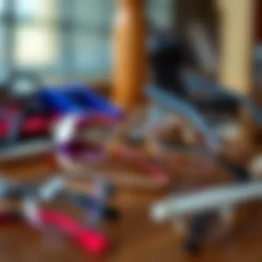 Diverse Materials in Glasses Holders Variety of materials used in glasses holders