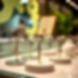 Stylish neck glasses holder display