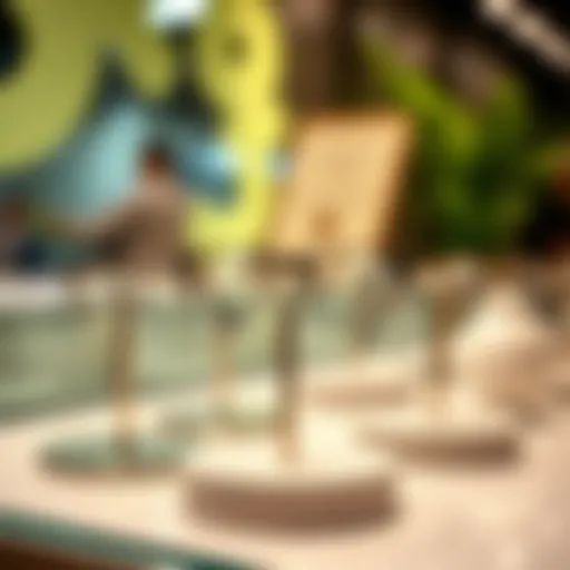 Stylish neck glasses holder display