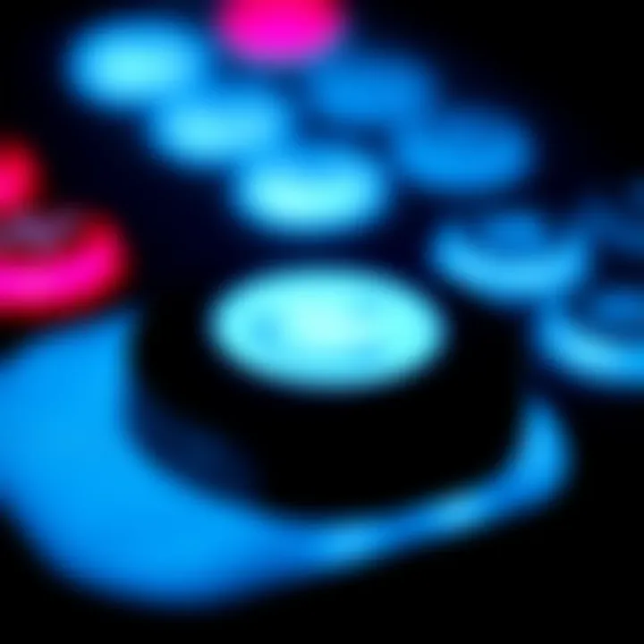 Close-up view of the material used in glow-in-the-dark remote covers, highlighting its texture and glow.