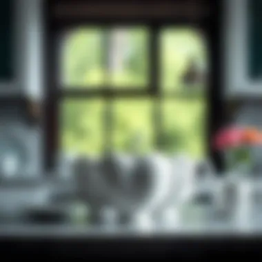 Care tips for maintaining heart-shaped mugs displayed on a countertop