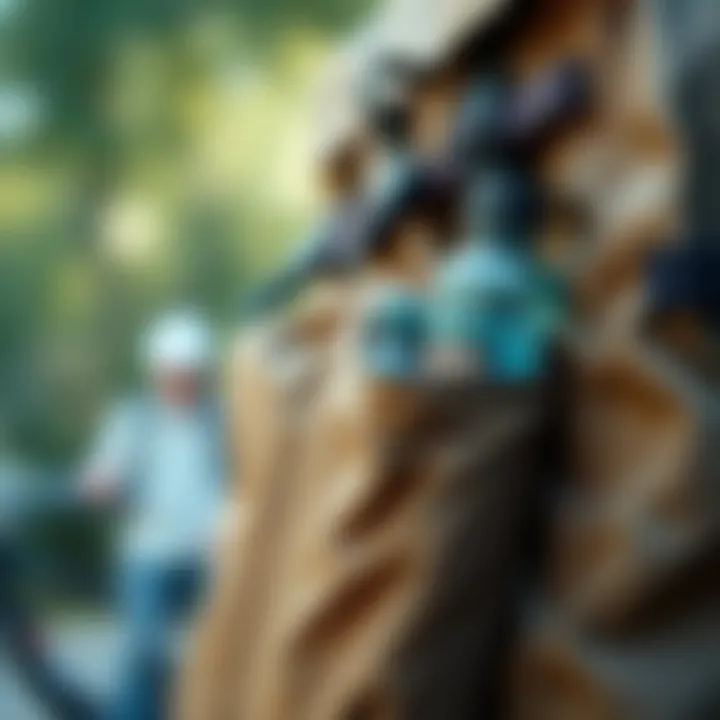 Durable Materials in Hiking Backpacks Close-up of high-quality materials used in a hiking backpack