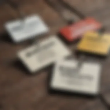 Personalized name tags showcasing unique designs