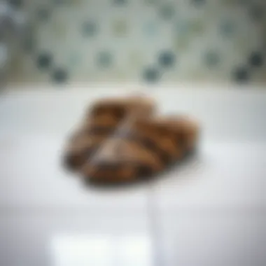 Aesthetic Appeal of Non-Slip Slippers Stylish non-slip bathroom slippers designed for seniors.