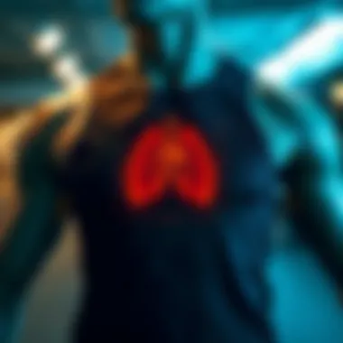 Diagram showing the physiological effects of wearing a sweat vest