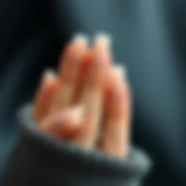 A detailed look at the materials used for creating high-quality press-on nails and their textures