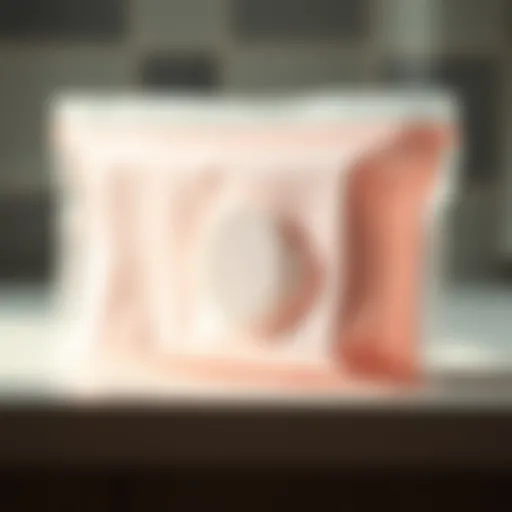 Innovative design of a sanitary napkin pouch showcasing modern aesthetics