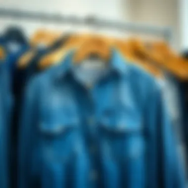 Tips for caring for denim garments displayed creatively