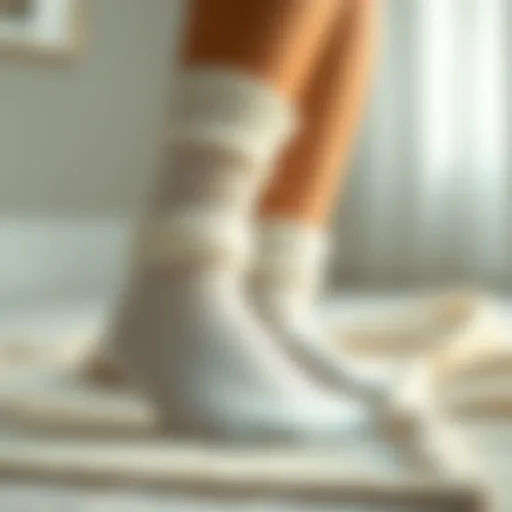 Luxurious spa socks infused with lotion for ultimate comfort