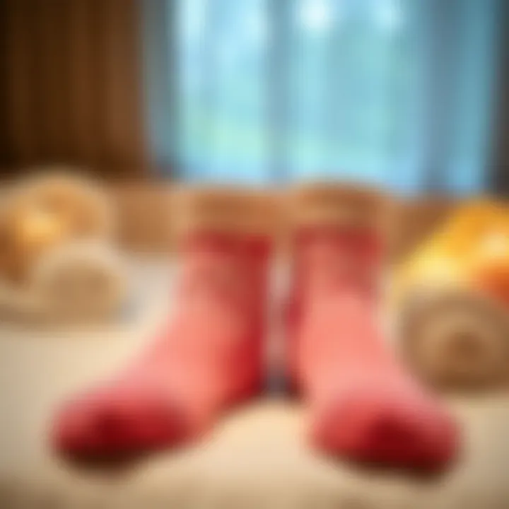 Enhance Your Self-Care Routine with Spa Socks Spa socks neatly arranged for a self-care routine