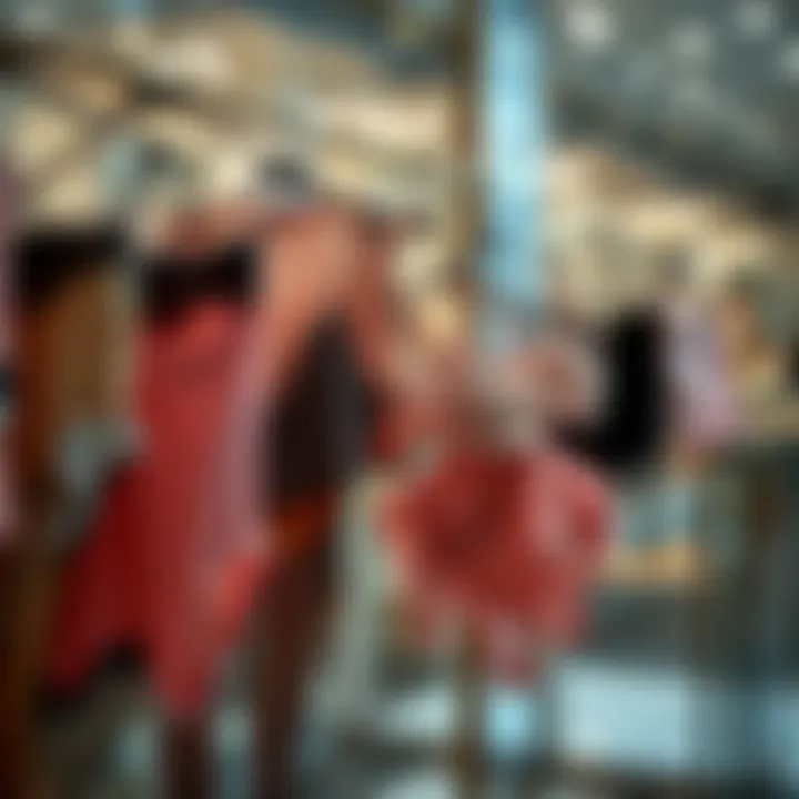 Luxurious Display of Sparkly Lingerie A luxurious display of various sparkly lingerie sets on elegant hangers.