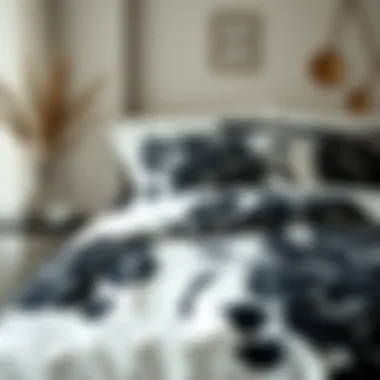 Sustainable fabric options showcased alongside black roses comforter