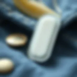 Detailed view of tag remover patch composition