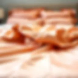 Luxurious satin duvet cover draped elegantly over a bed