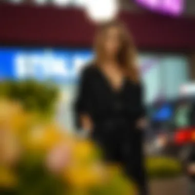 Fashionable daytime outfit with a sequin wide leg jumpsuit