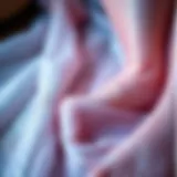 Close-up texture of shimmering fabric